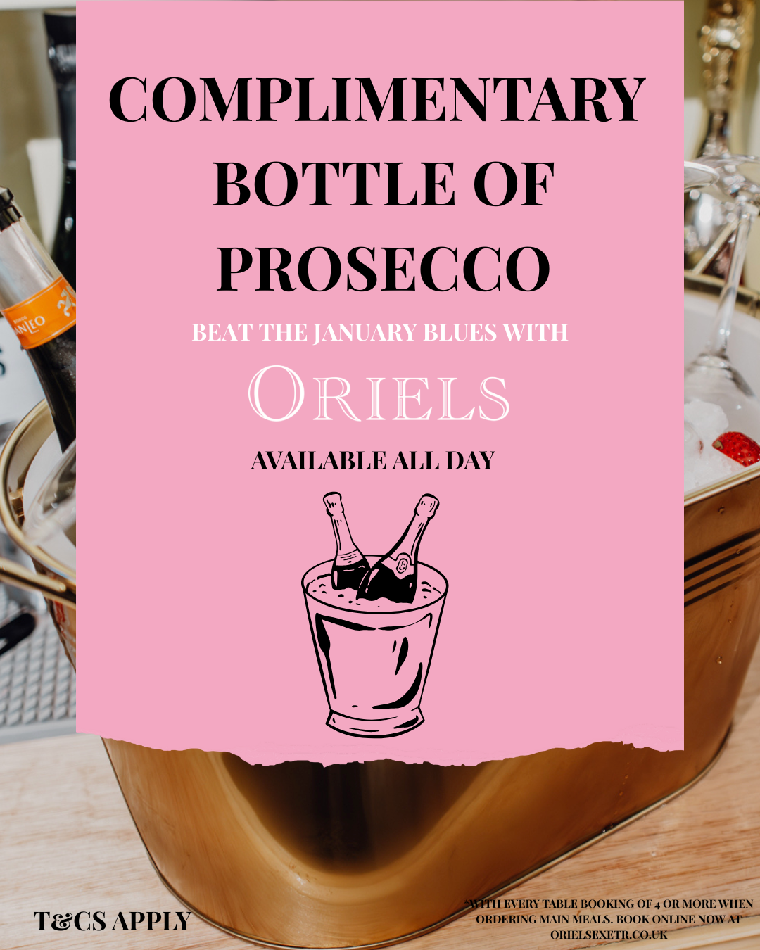 All Day Everyday: Complimentary Bottle Of Prosecco