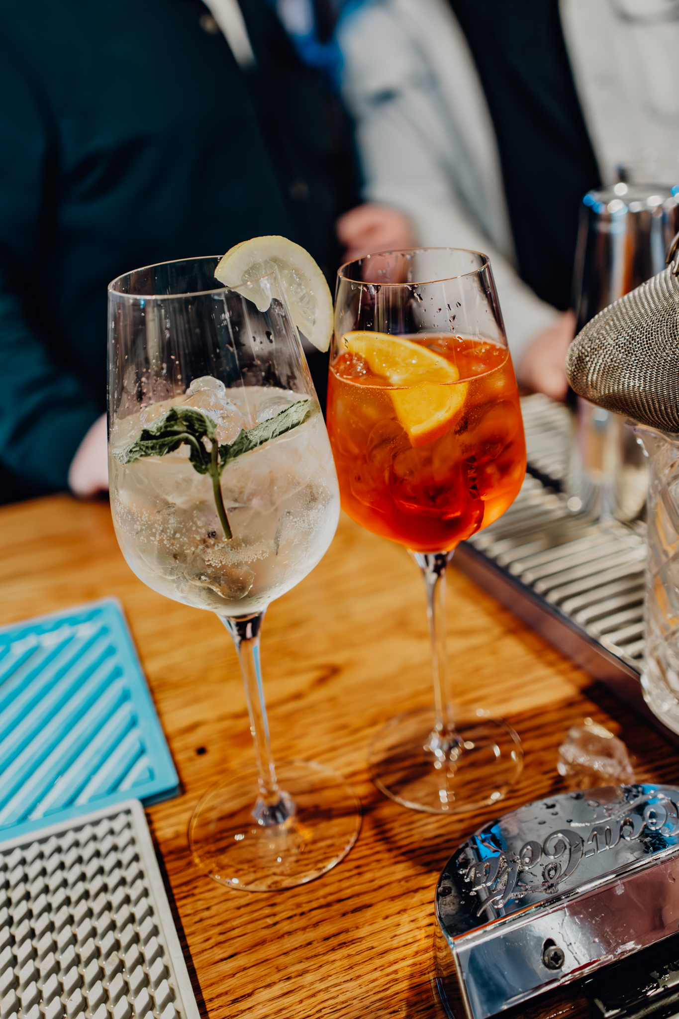 Hugo Spritz and Aperol Spritz