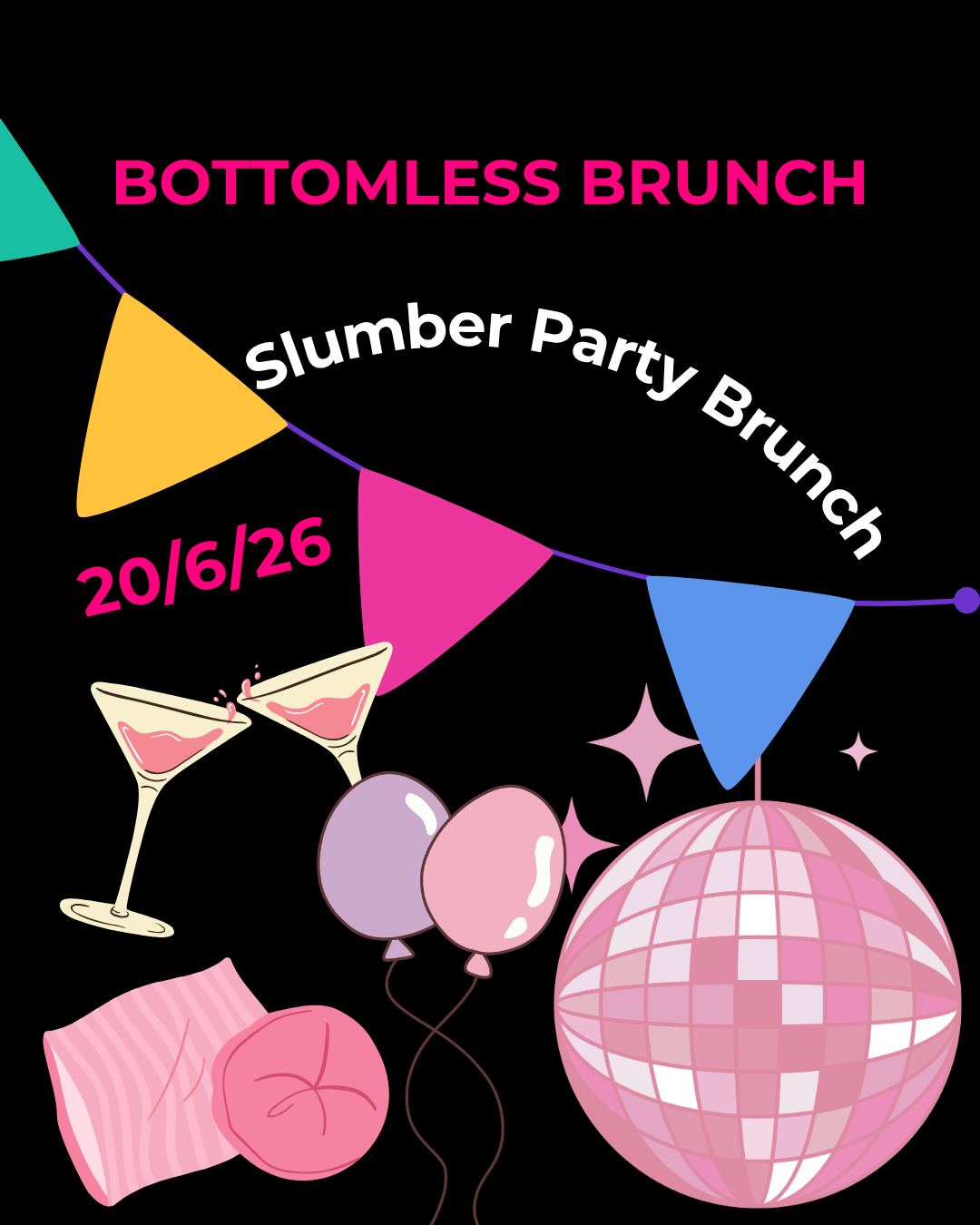 Bottomless Brunch poster for June 20