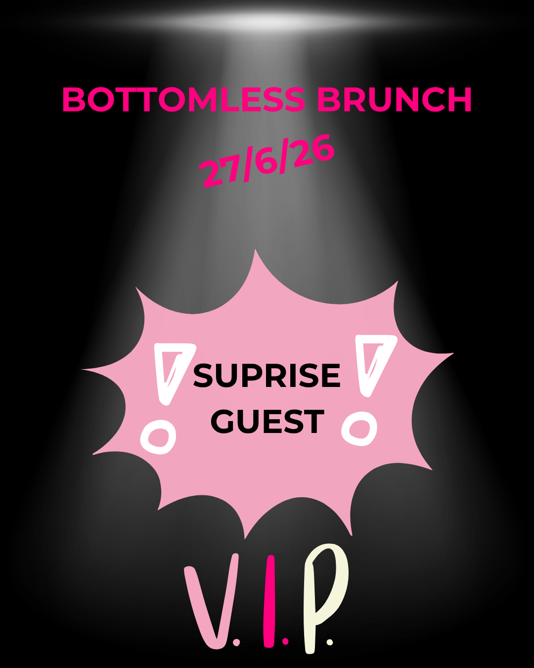 Bottomless Brunch poster for June 27
