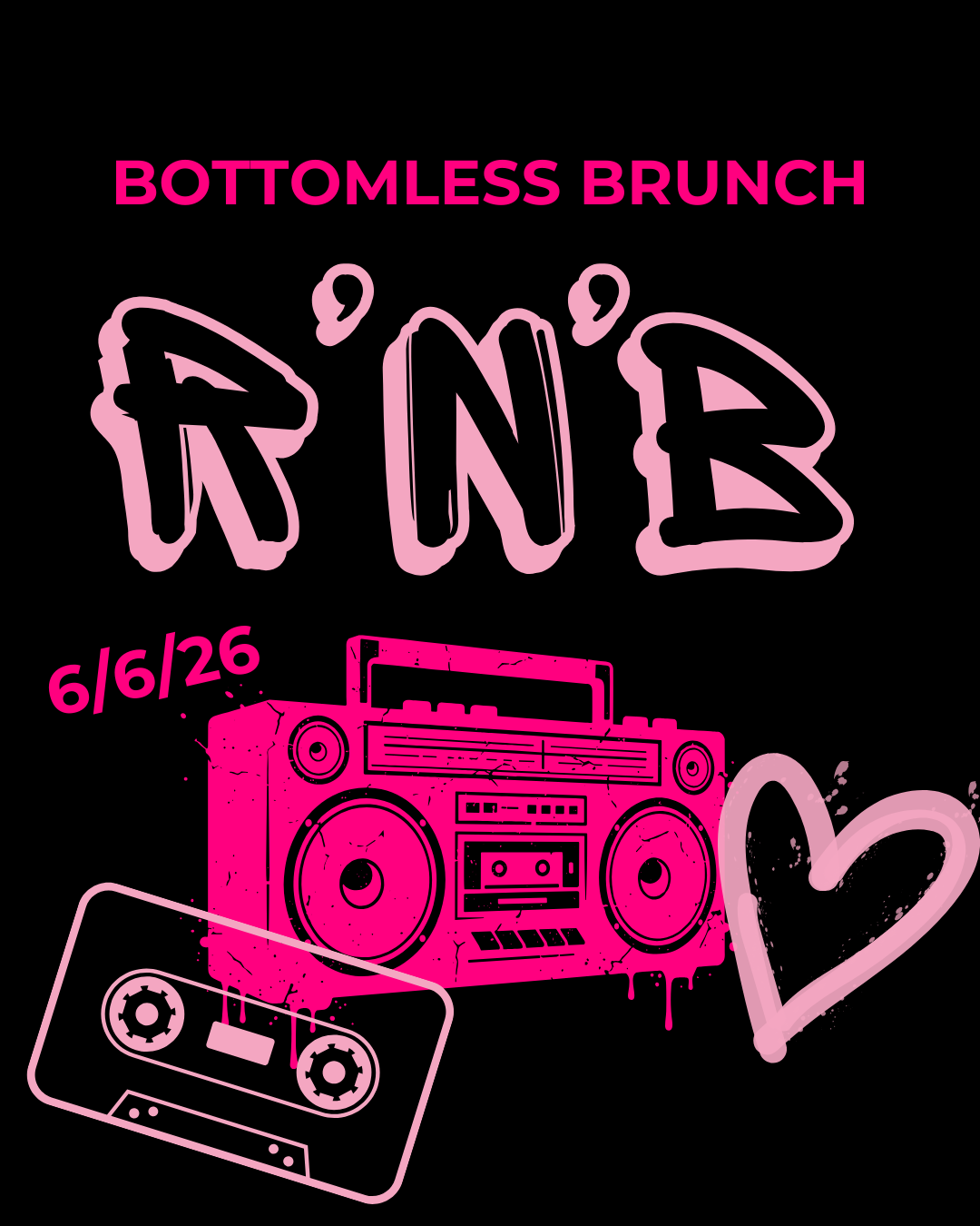 Bottomless Brunch poster for June 6