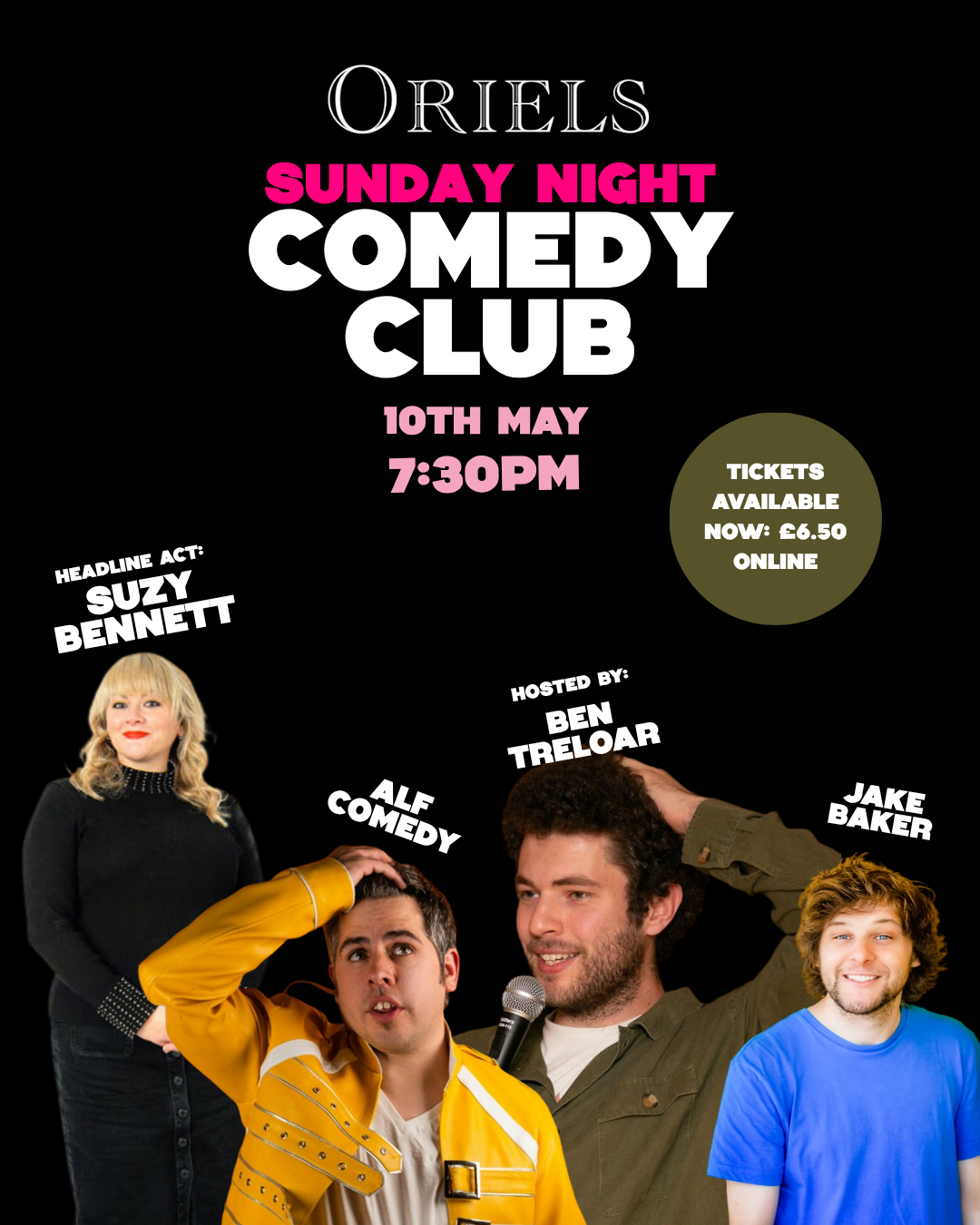 10th May Comedy Club poster