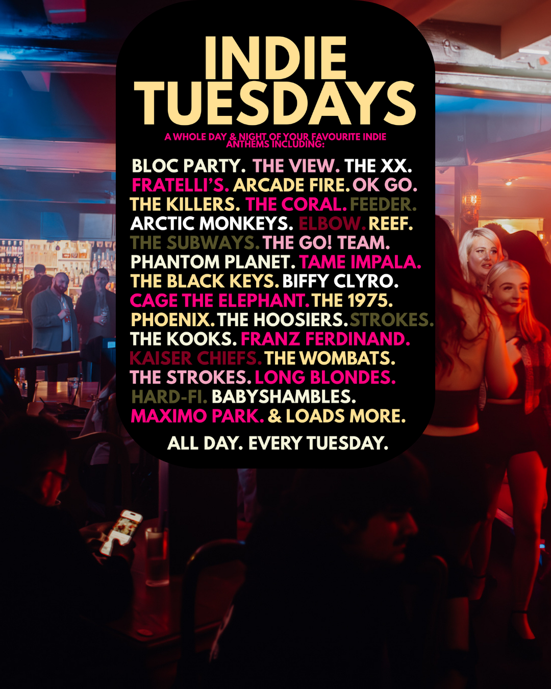 Indie Tuesdays at Oriels Exeter
