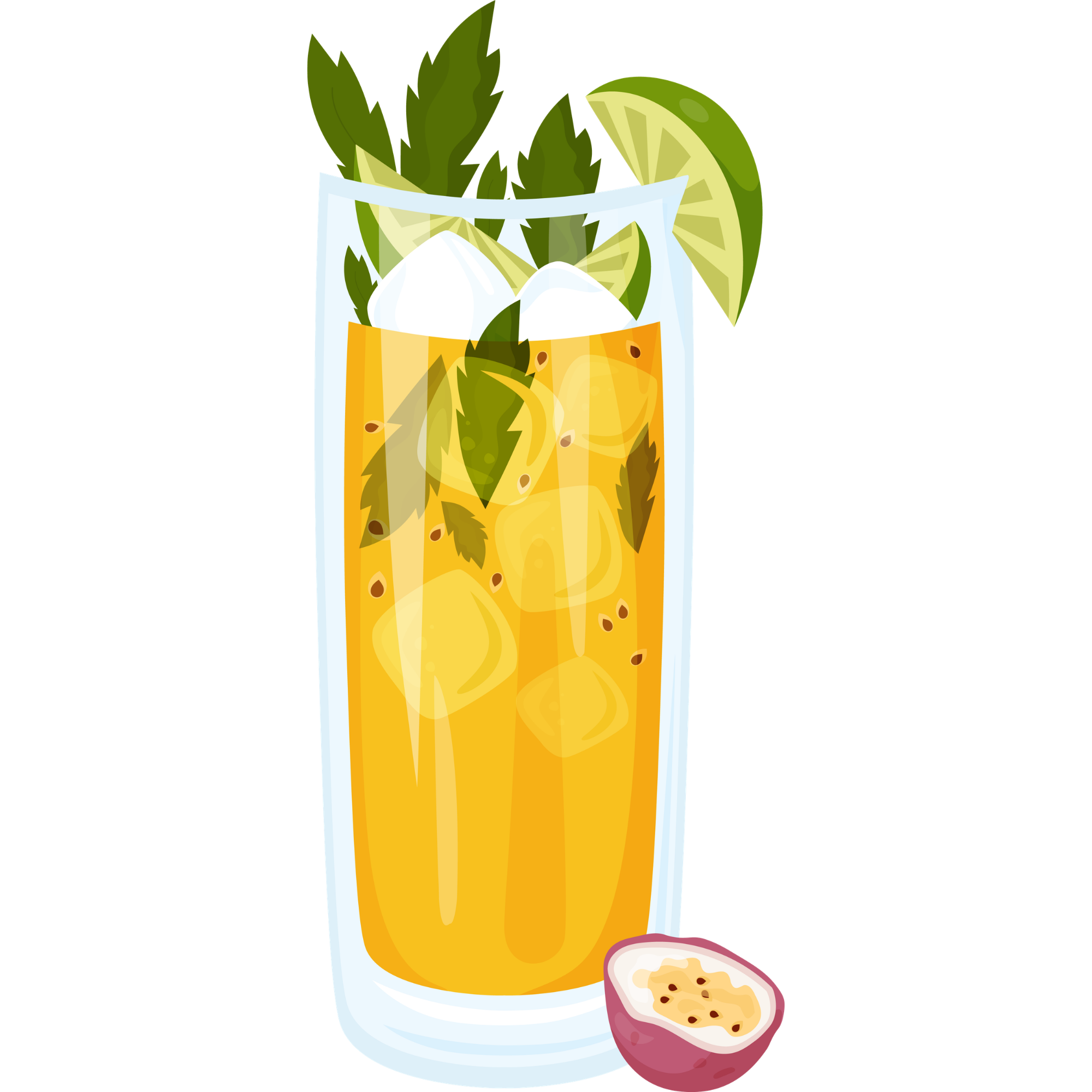 Passionfruit Mojito cocktail