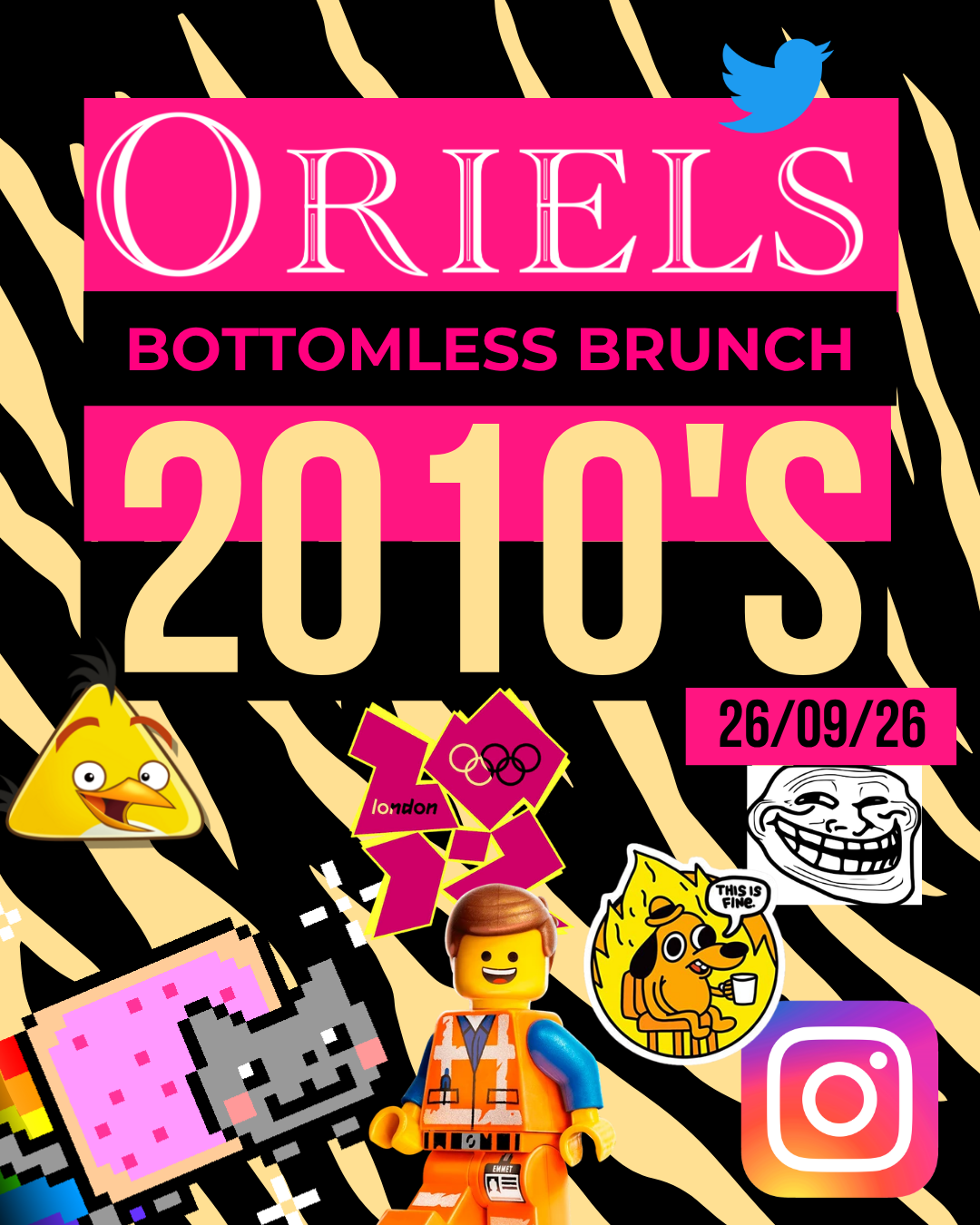 Bottomless Brunch poster for 26 September - 2010s