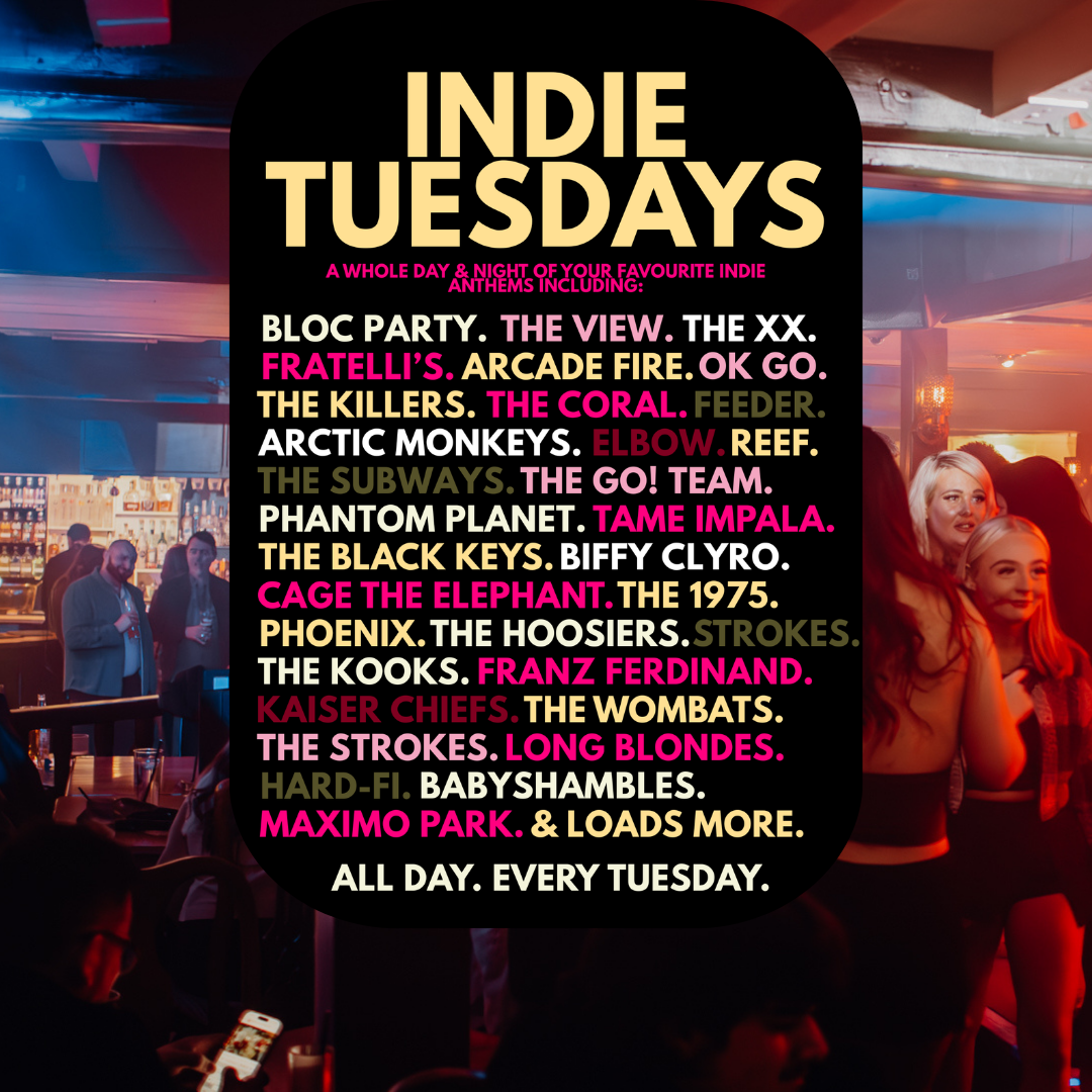 Oriels Indie Tuesdays poster