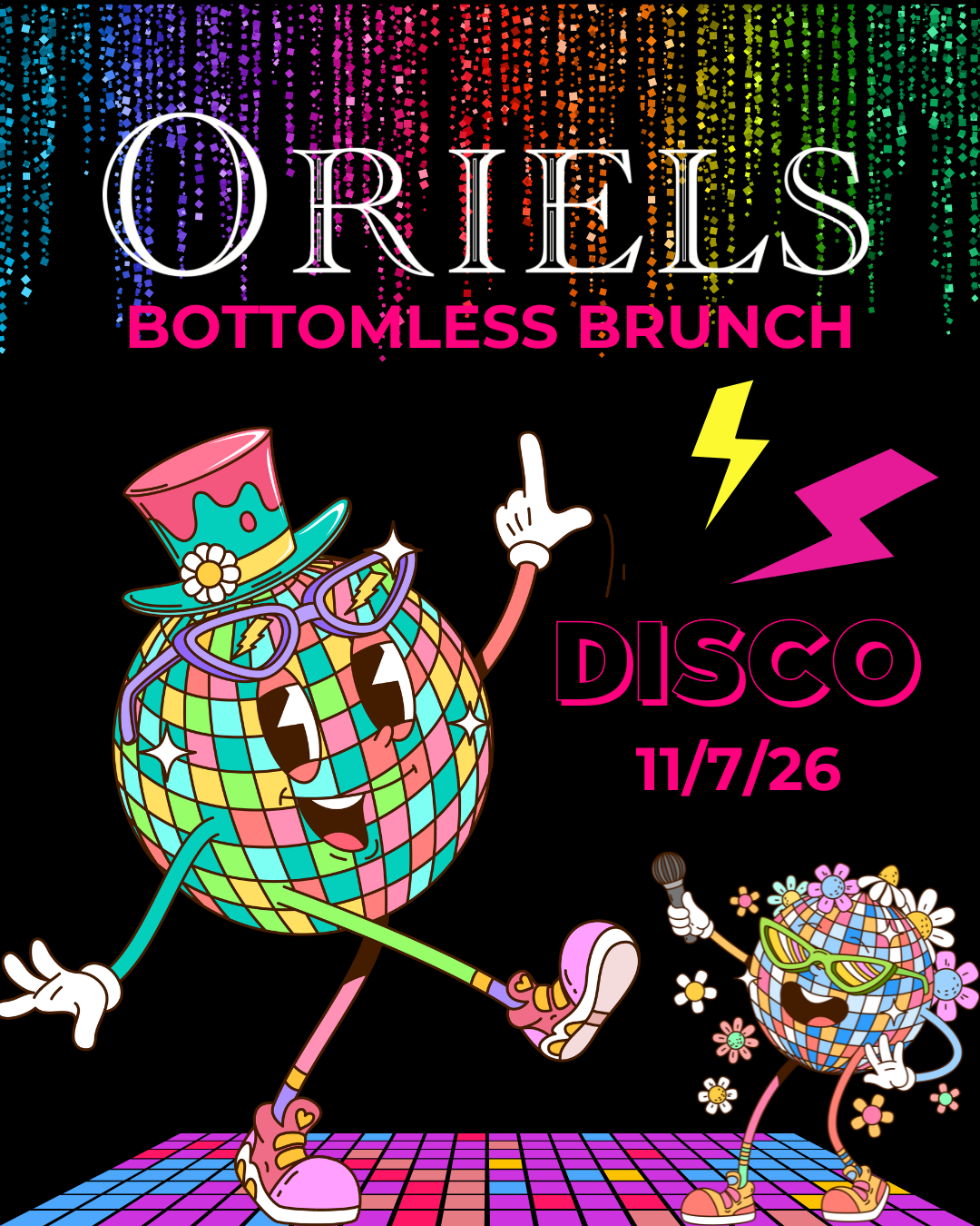 Bottomless Brunch poster for 11 July