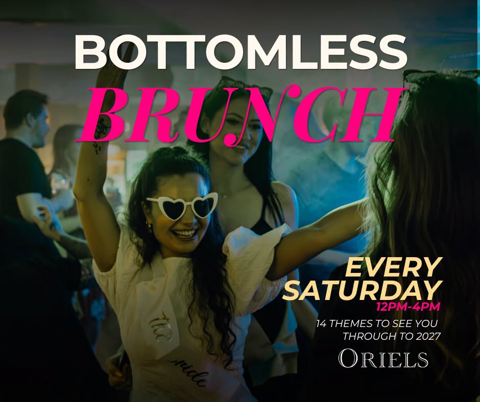 Bottomless Brunch at Oriels Exeter every Saturday
