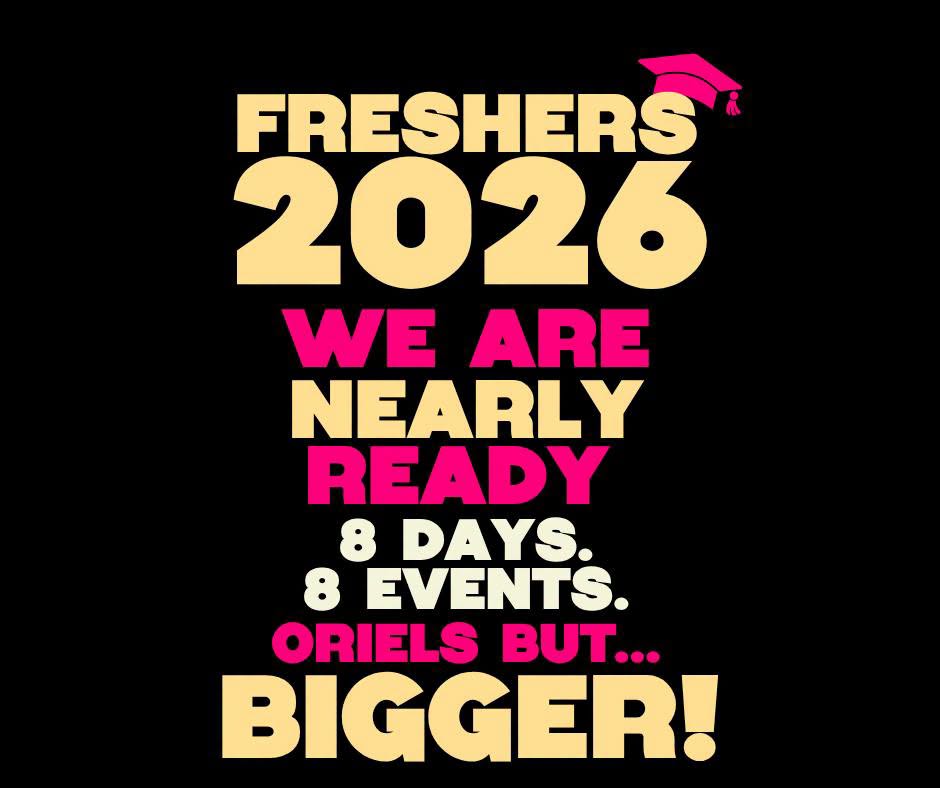 Students celebrating Freshers at Oriels Exeter